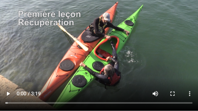video recup kayak de mer